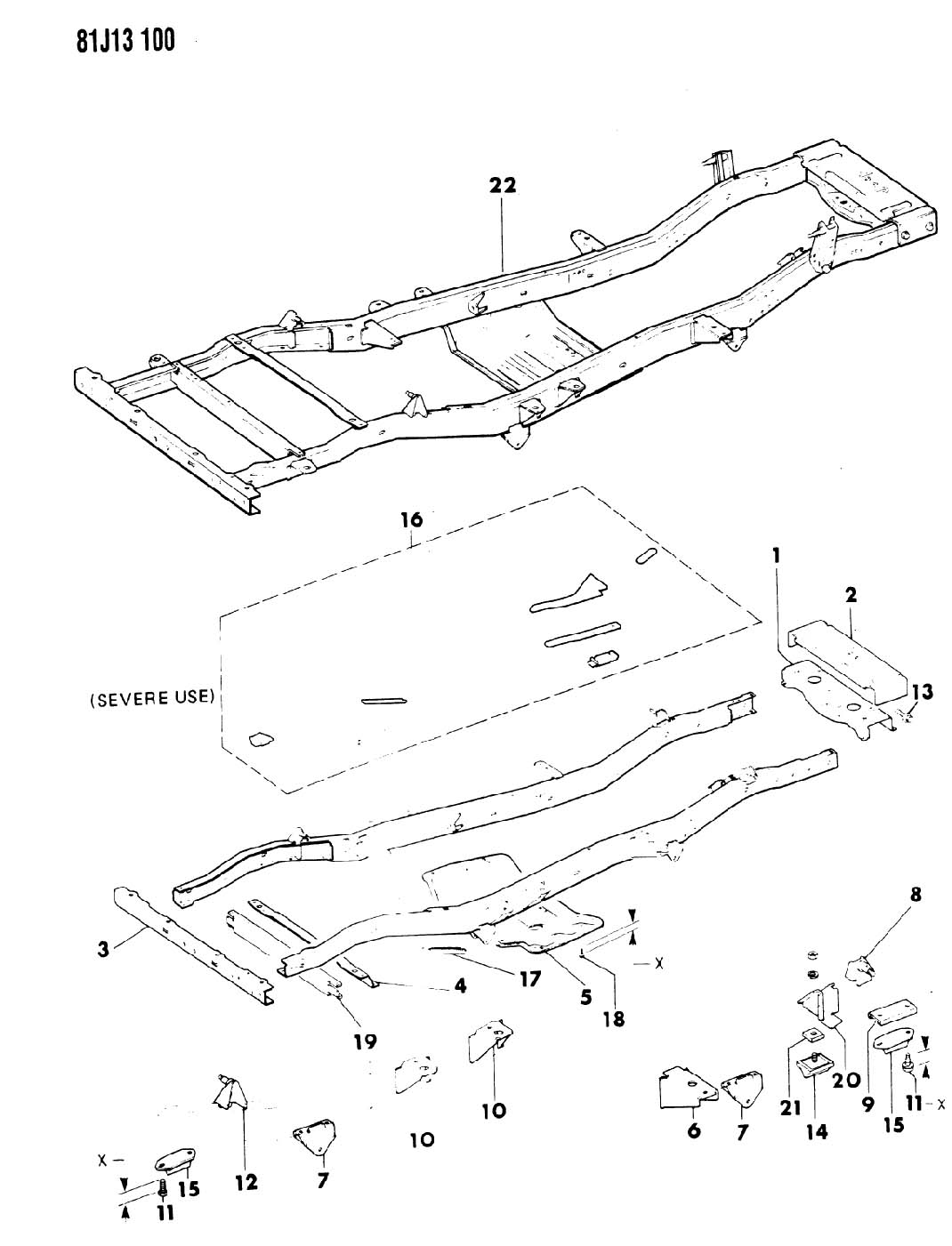 Jeep wrangler frame parts #2