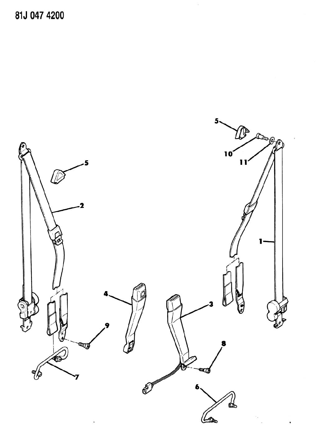 Jeep cheerokee seat belts #3