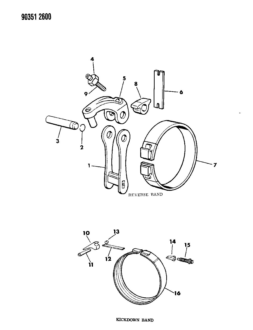 Chrysler a518 transmission parts #2