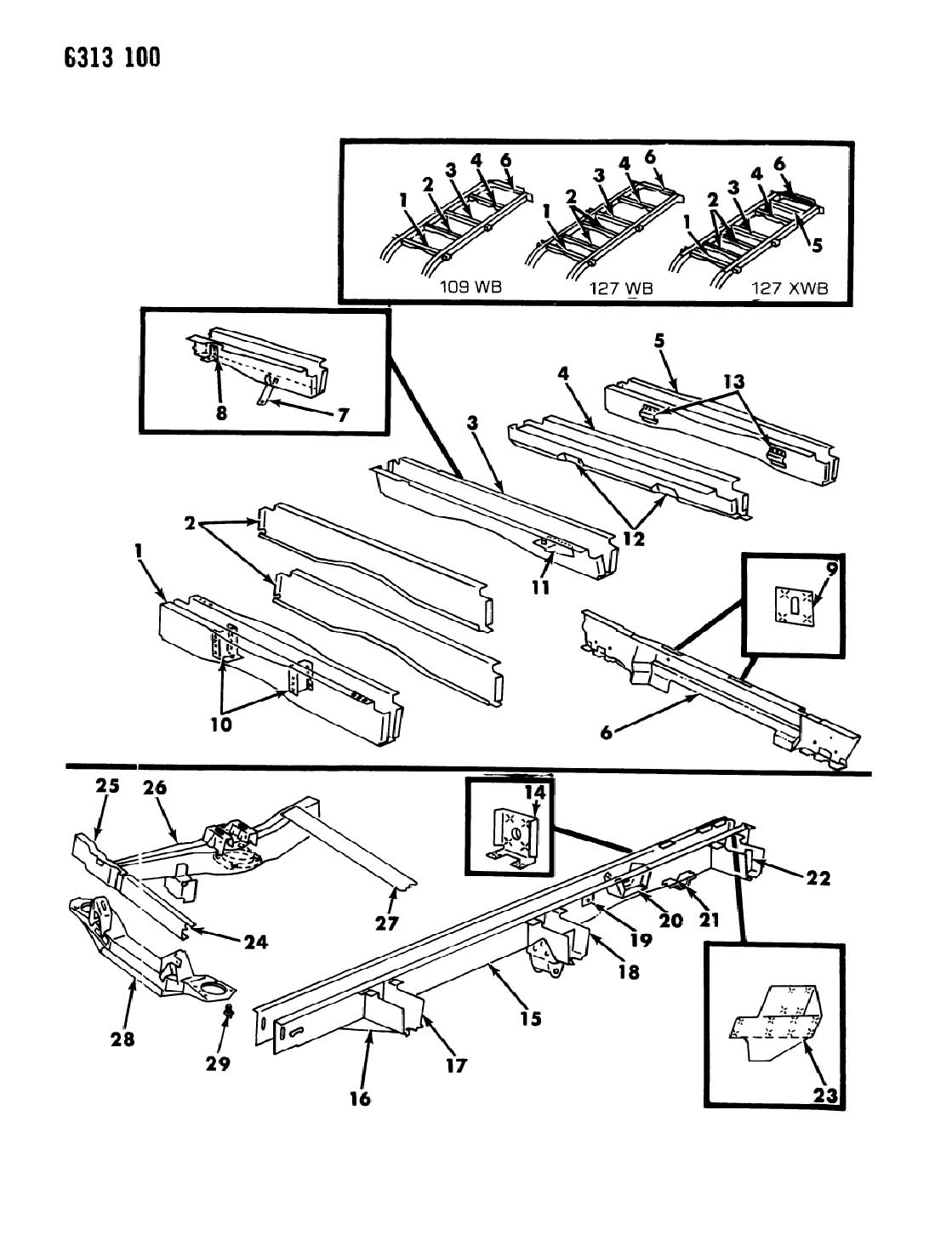 Chrysler b body frame #3