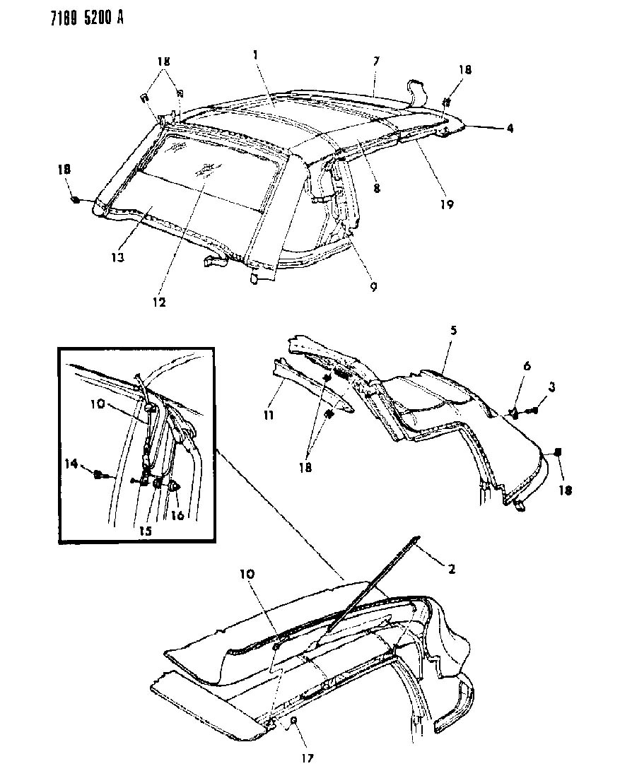 Chrysler lebaron convertible auto parts #4