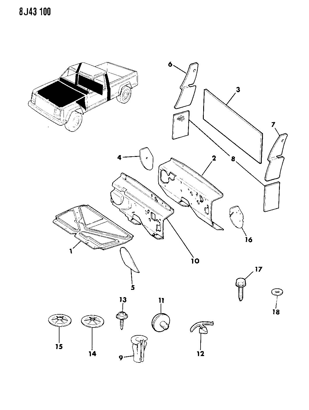 Jeep comanchee parts #2