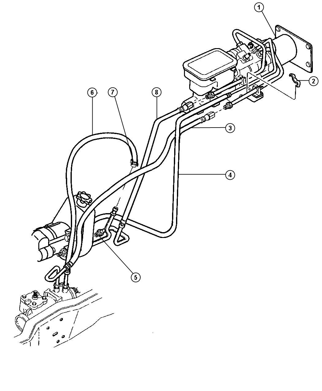 Hoses,Power Steering with Hydroboost System with EM0,ET0,EW0 Engines