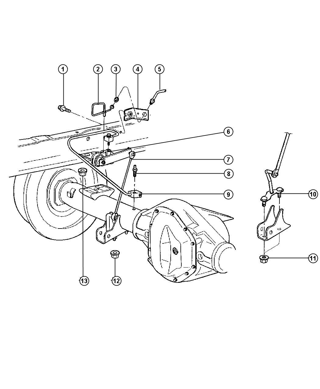 2001 Dodge Ram 2500 Rear Height Sensing System