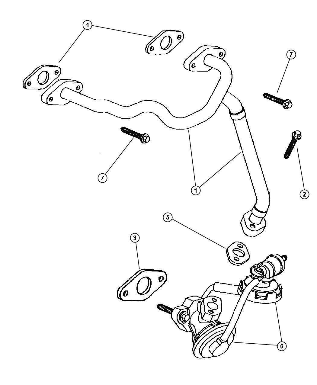 1997 Chrysler lhs egr valve location