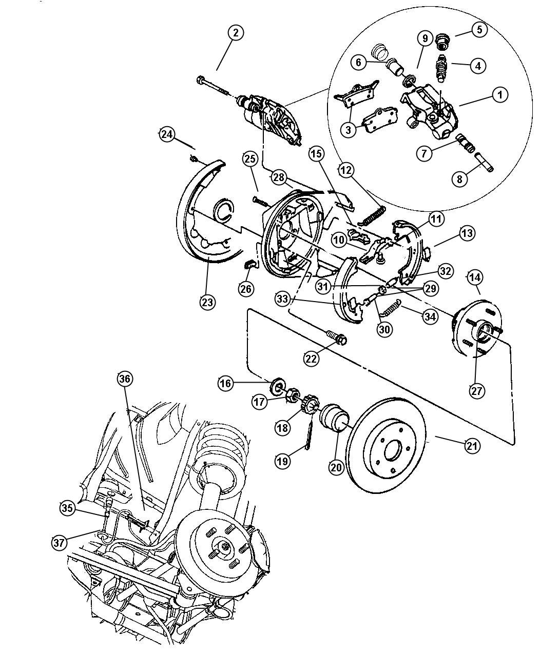 Change rear brakes chrysler concorde #5