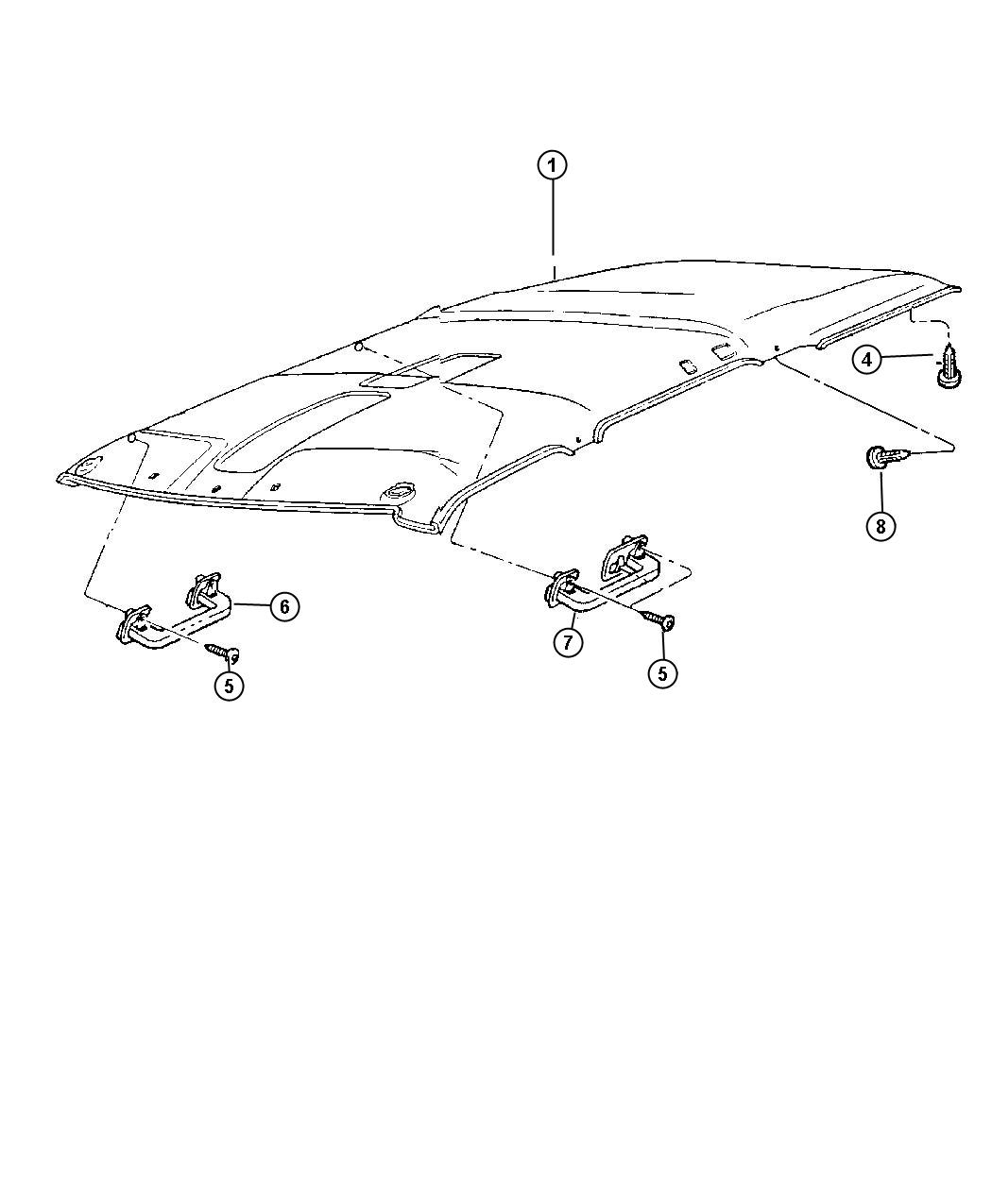 1997 Jeep cherokee headliner