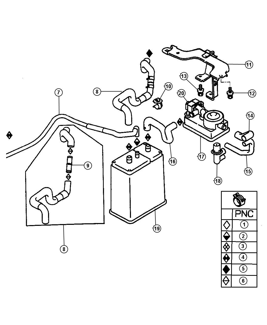 Chrysler sebring leak detection pump #3