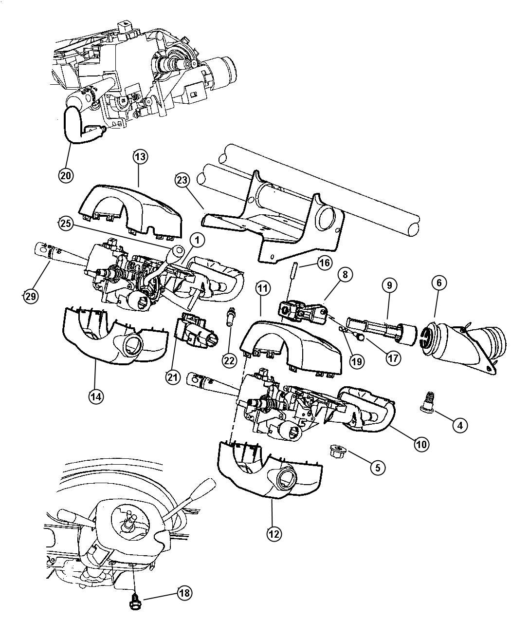 Chrysler concorde steering column #2