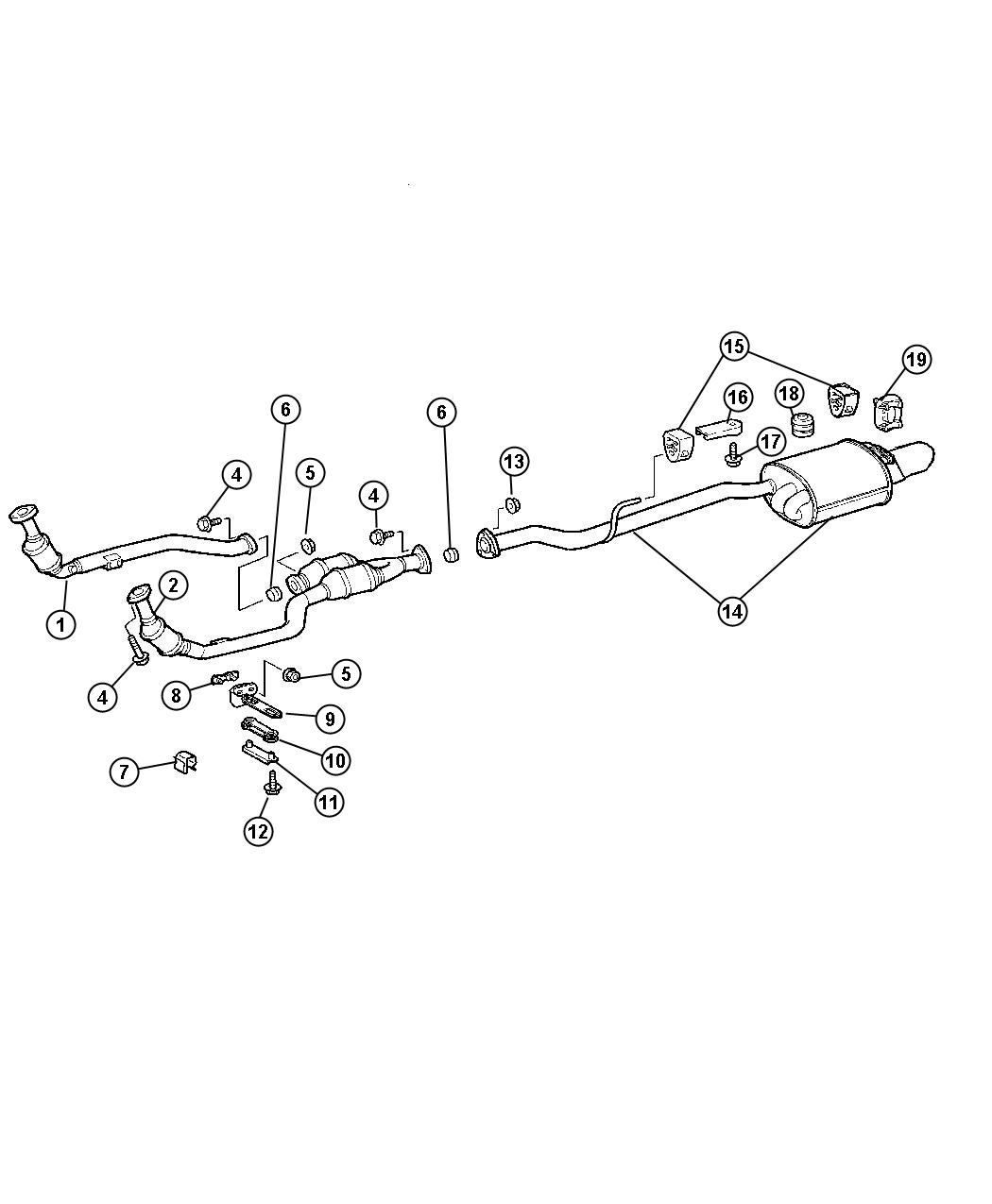 Chrysler crossfire exhaust system #2