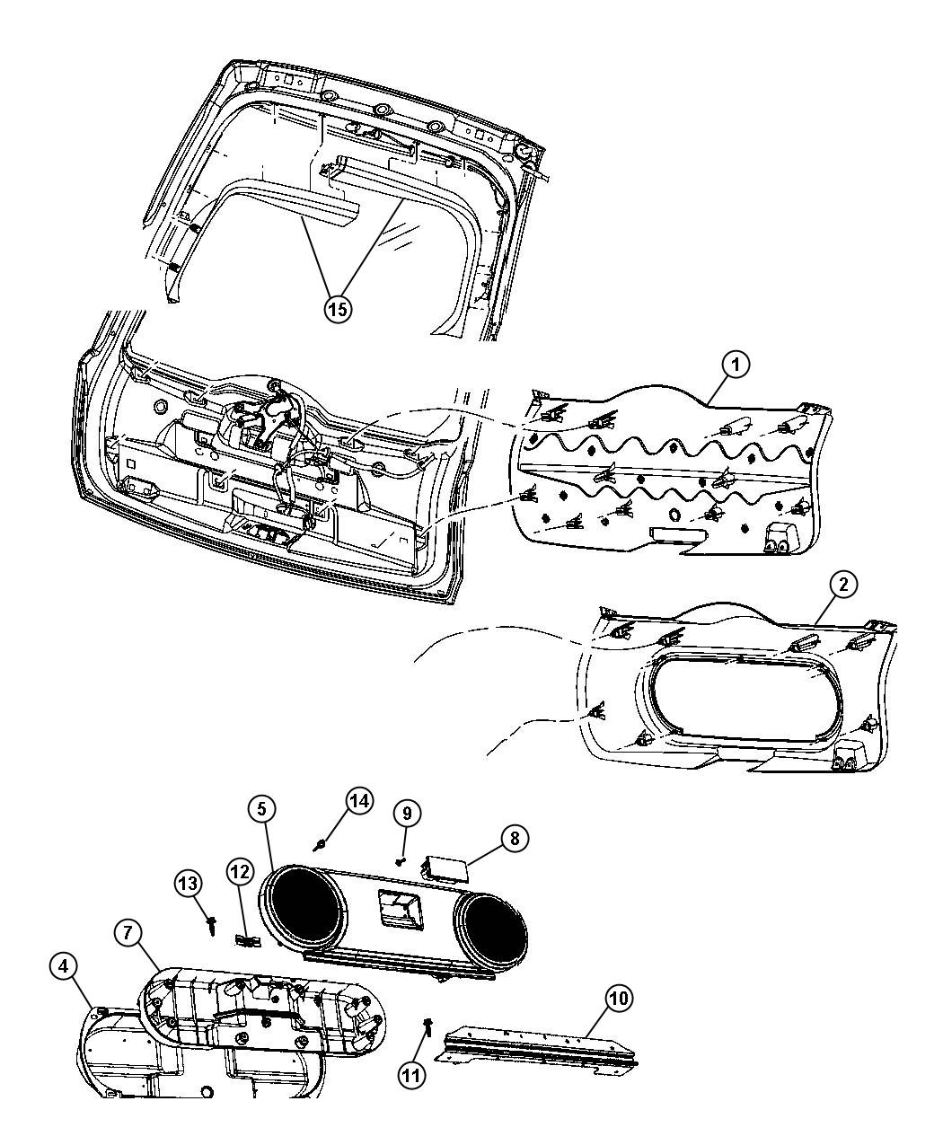 Jeep lift gate parts #3