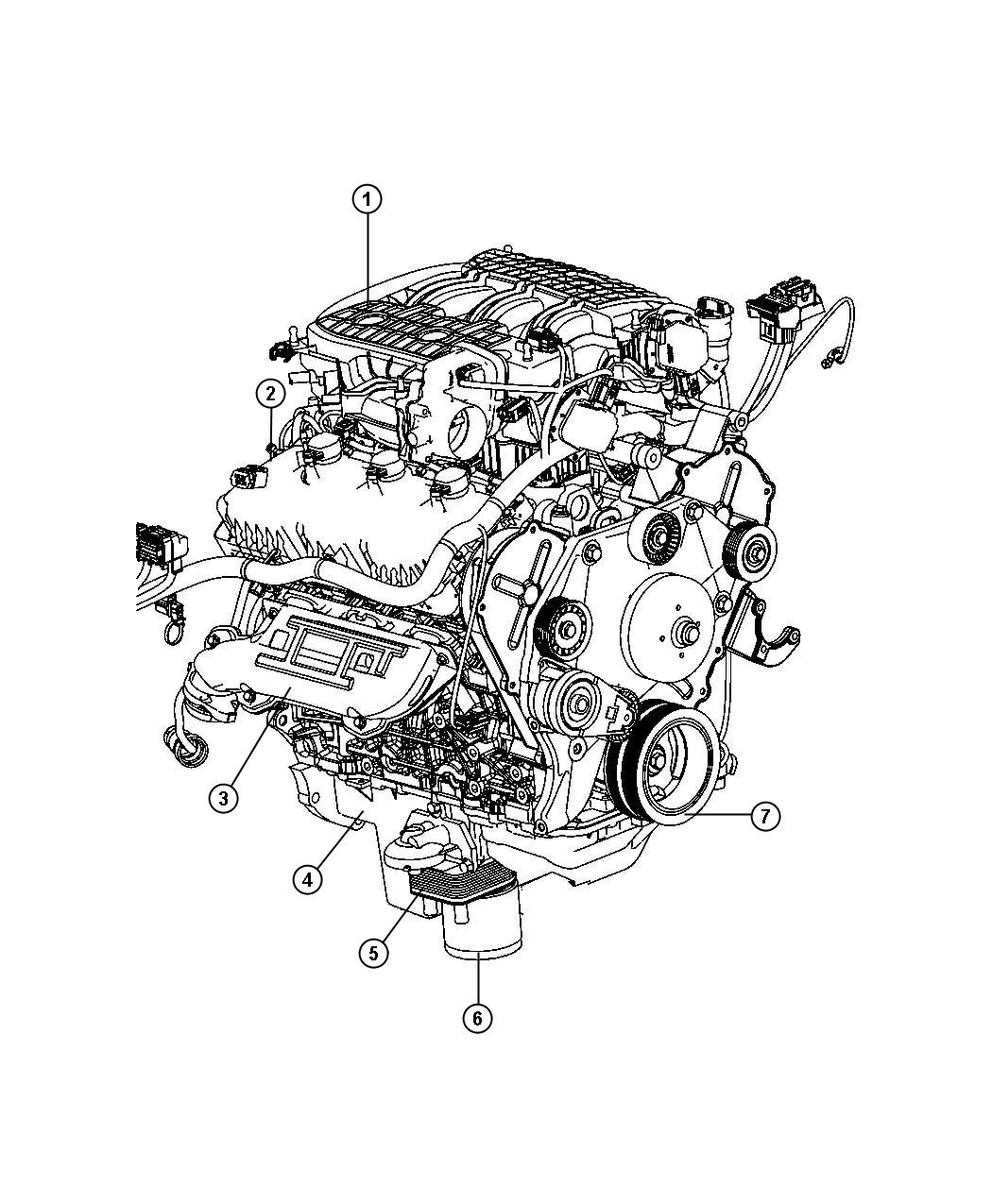 2007 Dodge Nitro Engine Assembly And Identification 4.0L [EGS]