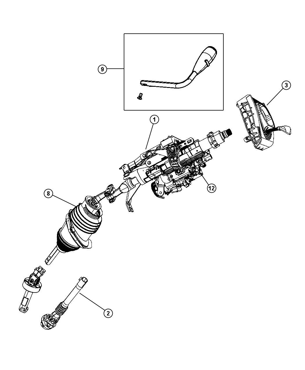 Chrysler 300 steering boot #5