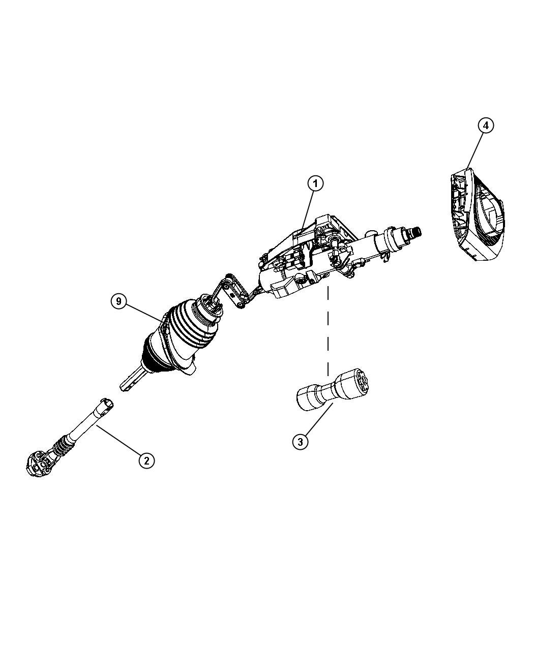 Steering column parts dodge