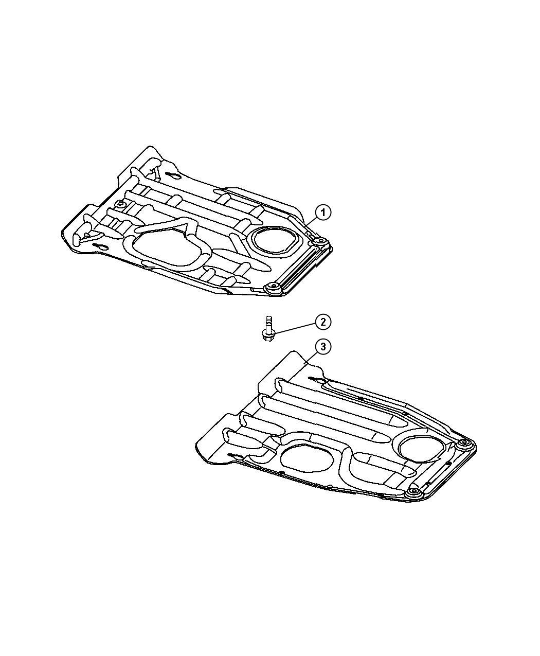 Chrysler parts 'cradle plate #2