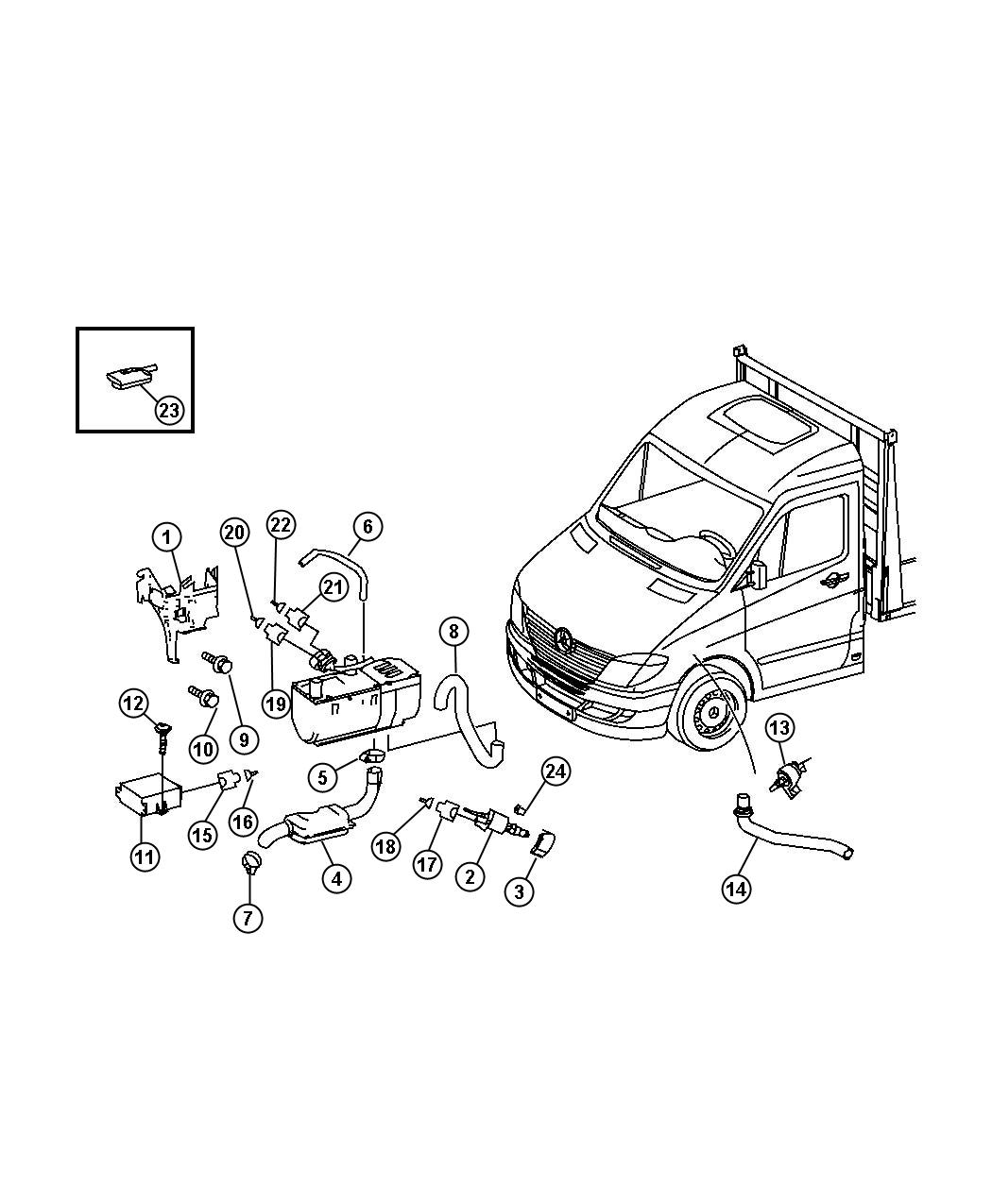 Auxiliary cabin heater chrysler