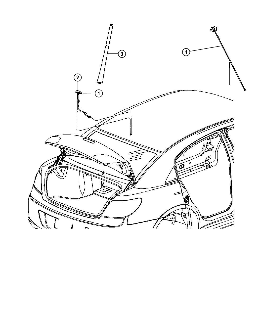 Chrysler radio antenna cable sirius #4