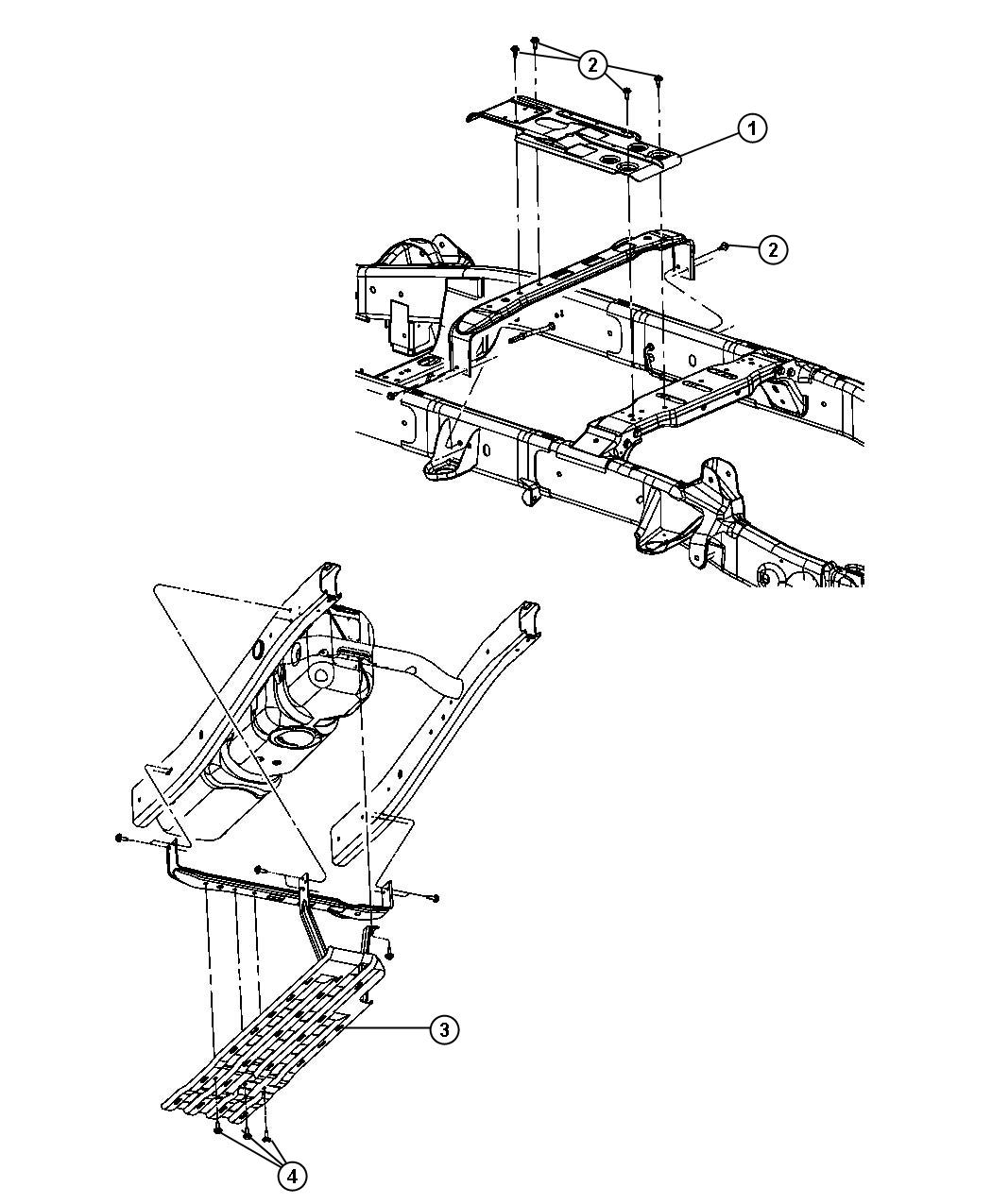 Chrysler parts 'cradle plate #5