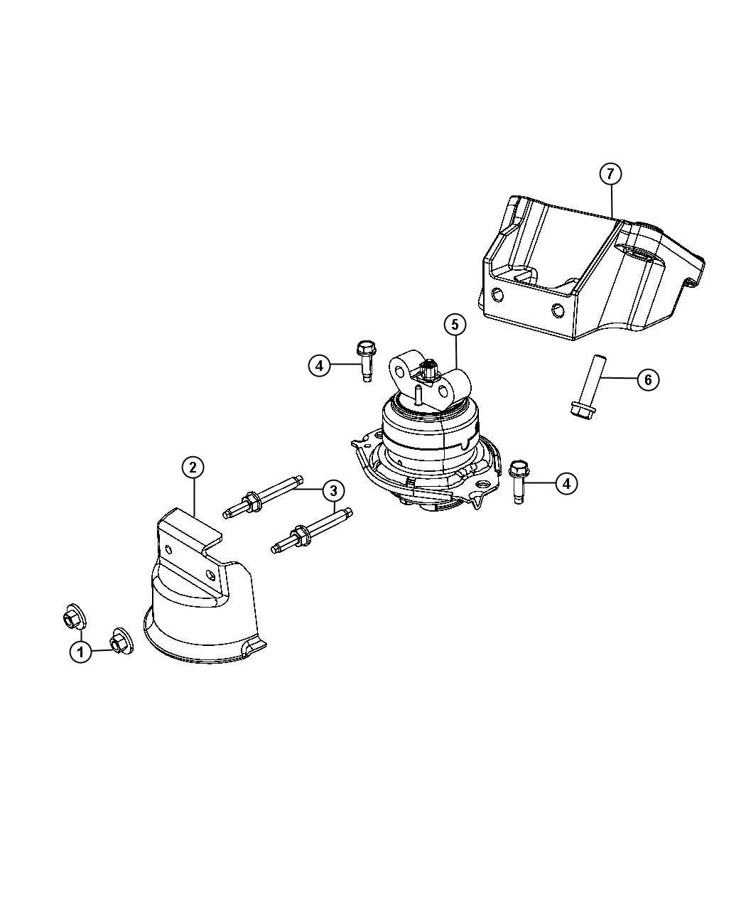 Chrysler parts 'cradle plate #4