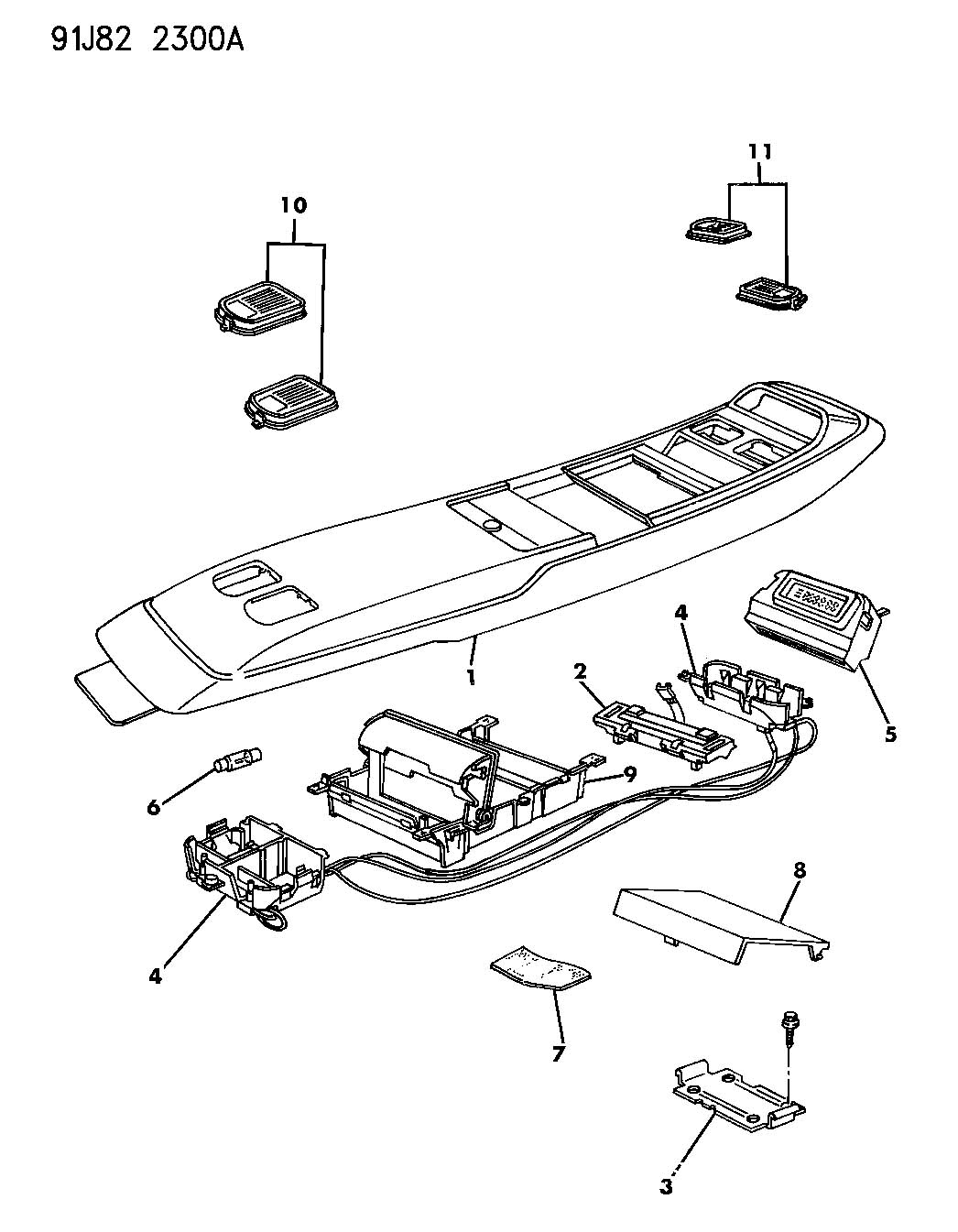 Jeep Cherokee Overhead Console Wiring Diagram