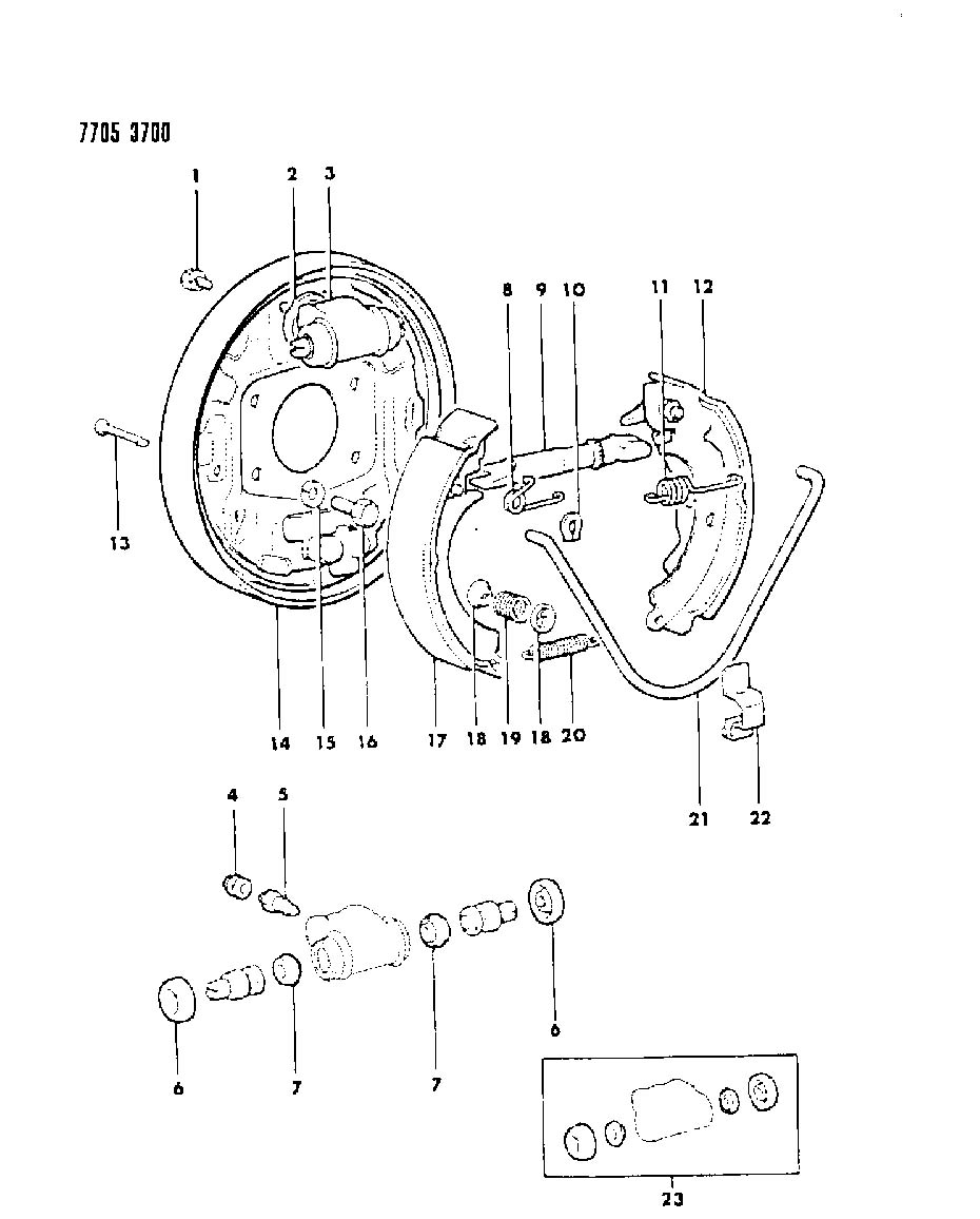 Dodge Dakota Clip, retainer. Brake chamber, brake lever to shoe