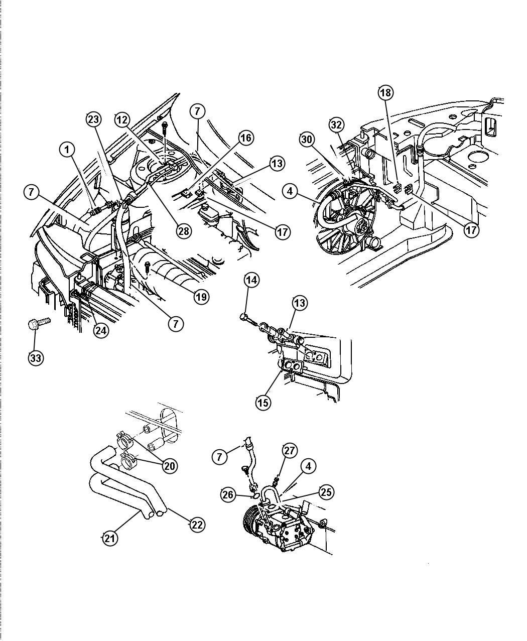 1997 Jeep Wrangler Valve. A/c discharge line check, check ...