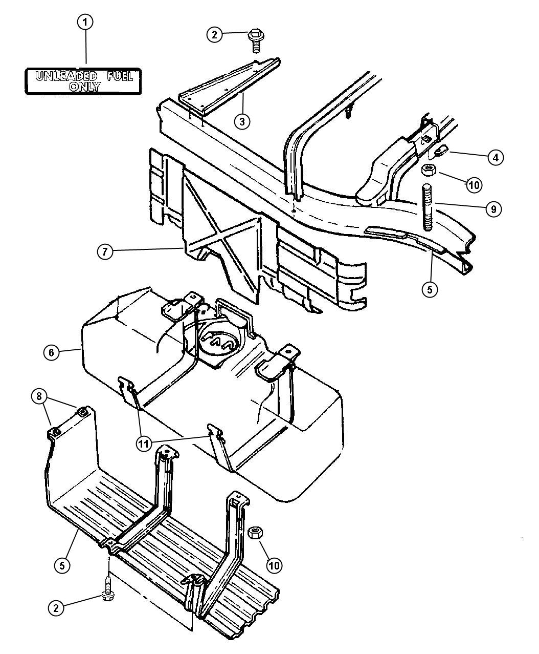 52102486AA - Tank. Fuel. 22 gallon | Factory Chrysler Parts, Bartow FL