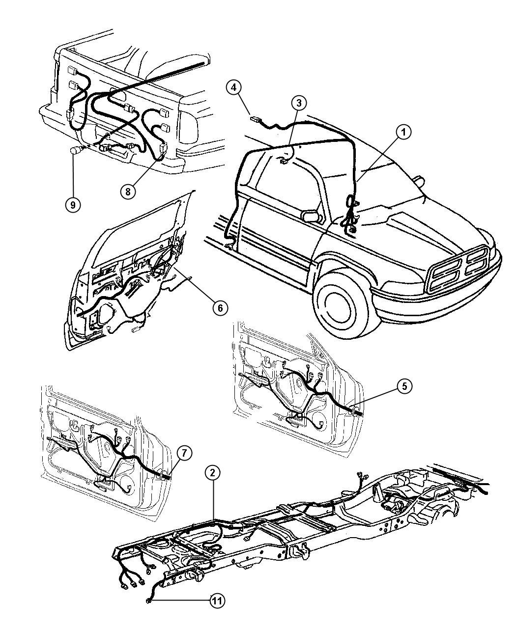 56038366AB Chrysler Connector. 7 way Factory Chrysler Parts, Bartow FL