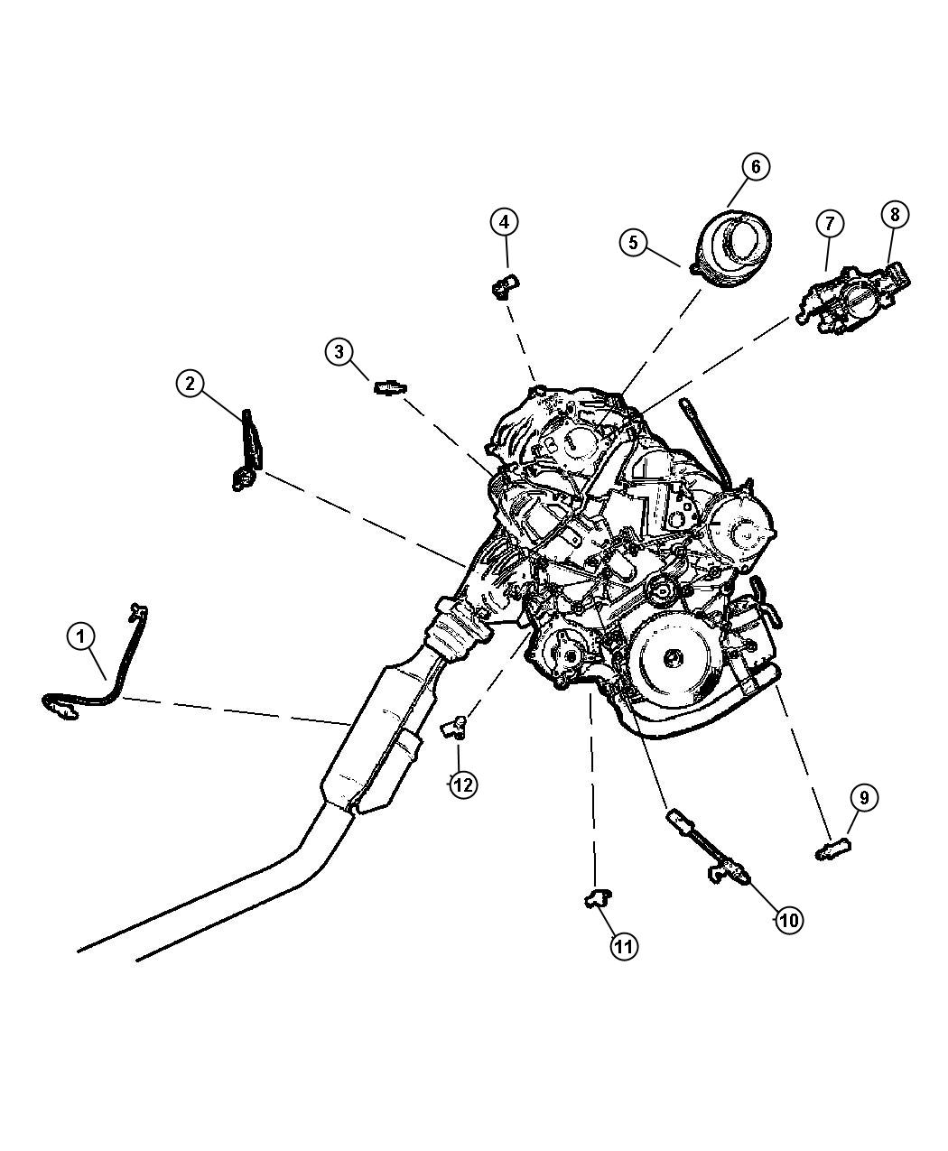 Sensors, Engine 3.3, 3.8 (EGA,EGH, EGM)