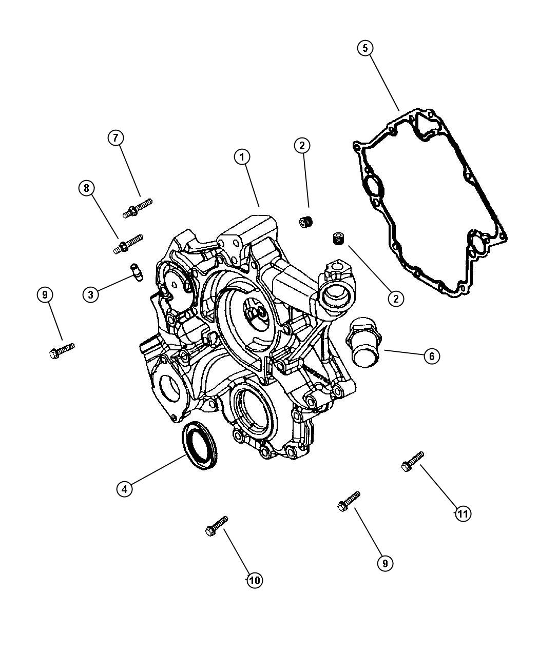 Timing Cover, 4.7 [EVA]