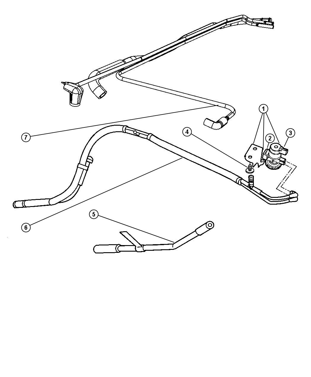 Dodge Ram 1500 Harness. Vapor canister purge - 52102940AC | Factory ...