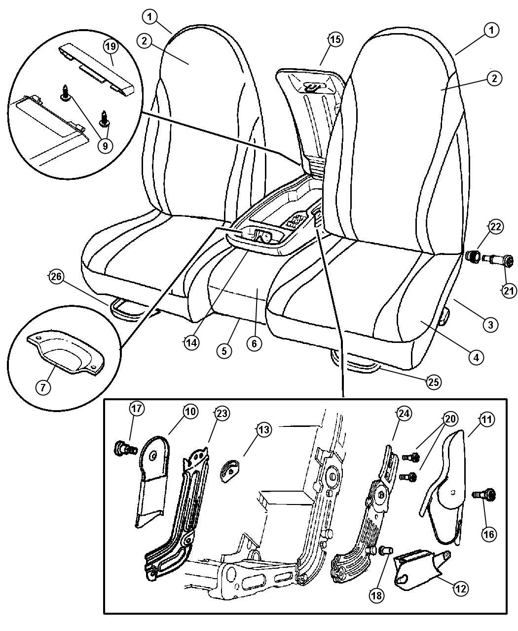 Dodge Seat Parts