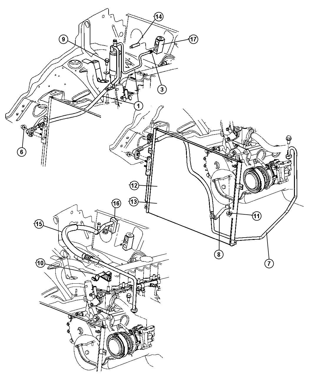 Jeep Accumulator, Condenser And Lines 4.0l Engines.