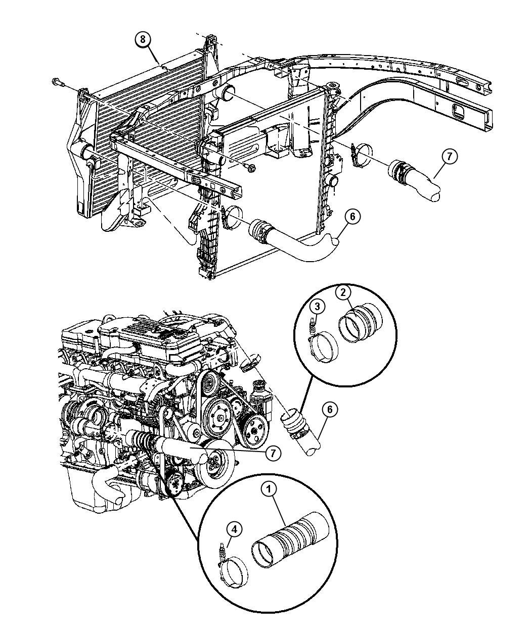 52028883AF - Chrysler Duct. Inlet. Charge air cooler. Inlet, without ...