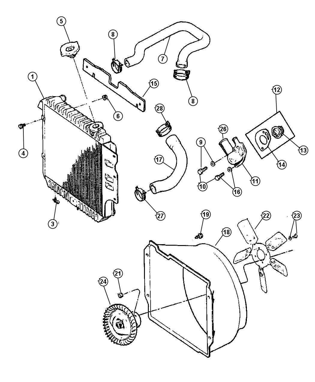 Parts Of A Radiator Diagram