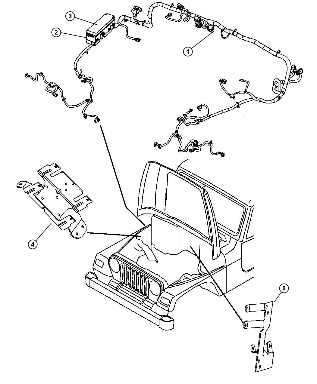 Jeep Wrangler Cover Power Distribution Center 05134137aa Factory Chrysler Parts Bartow Fl