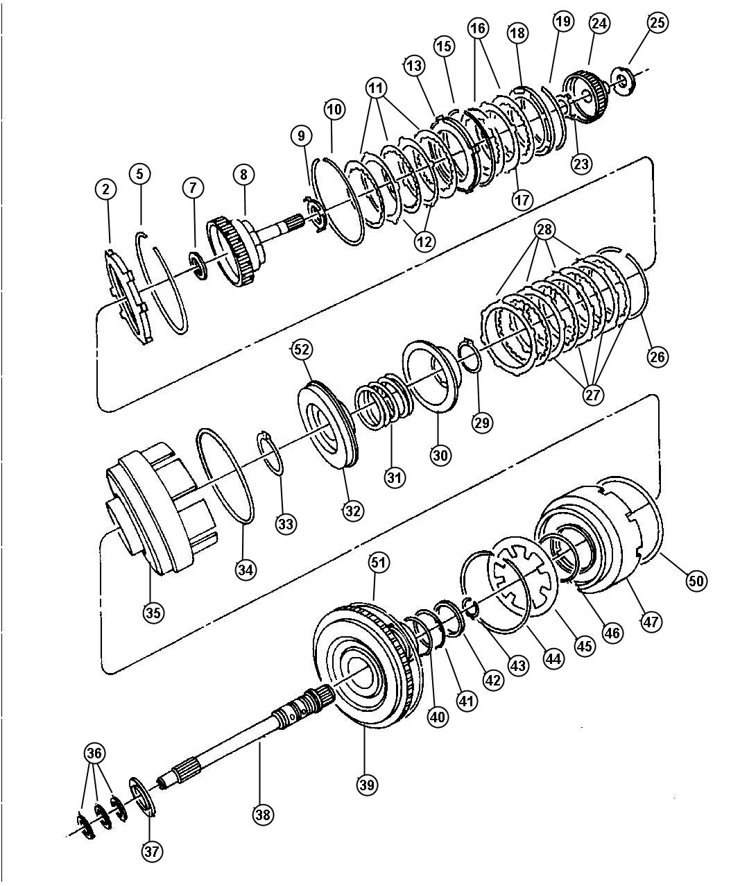 04626452AB - MOPAR Input shaft package. Transaxle. Input 22t, input ...