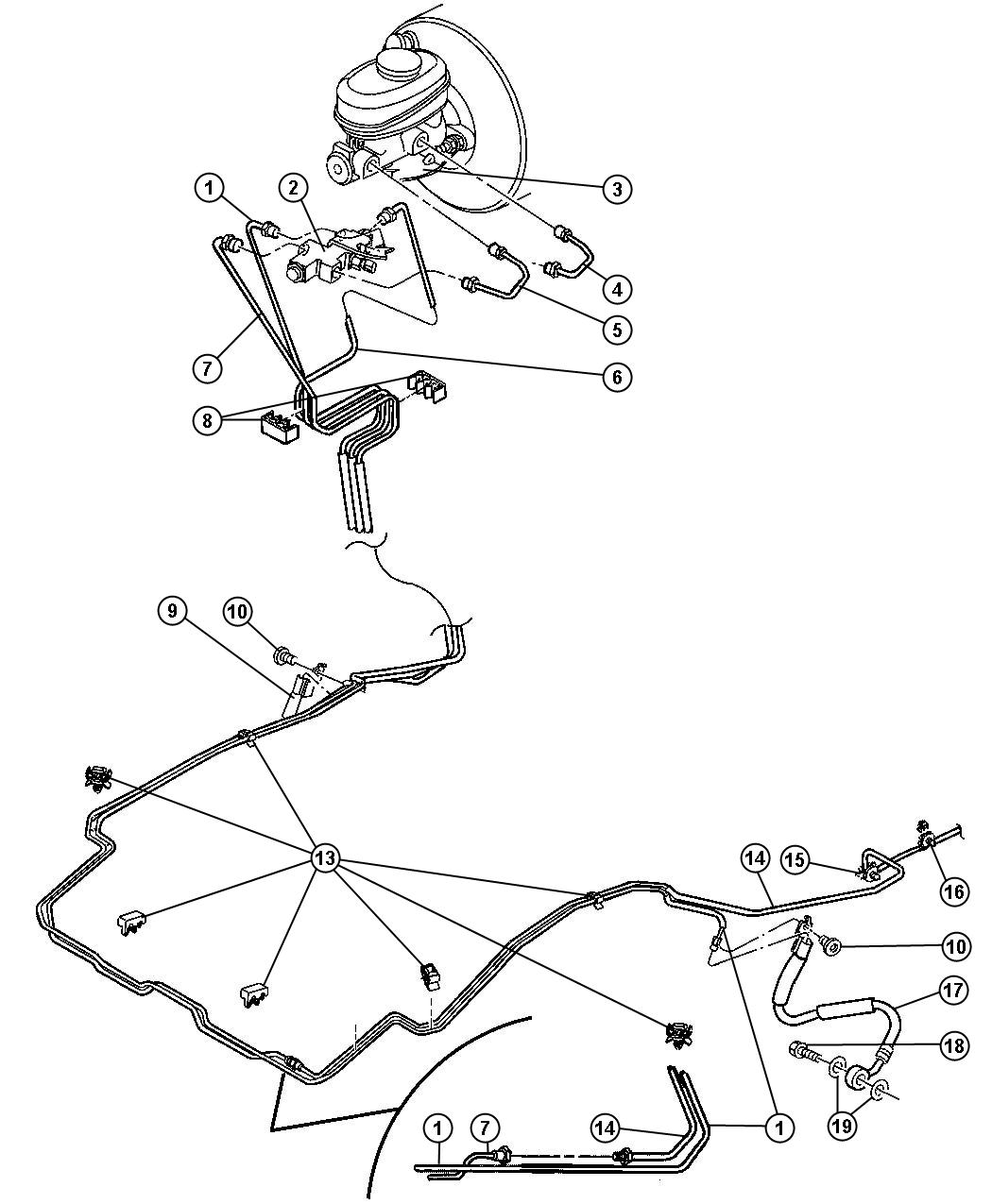 Jeep Wrangler Rear Brake Line Diagram