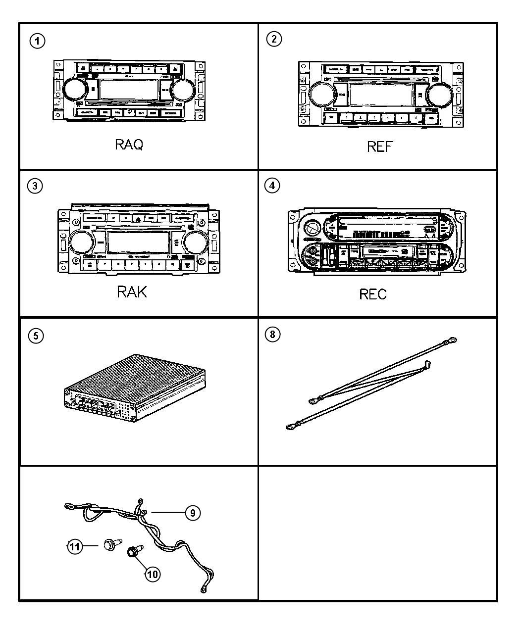 Jeep Commander Amplifier. Audio - 05064118AL | Factory Chrysler Parts, Bartow FL