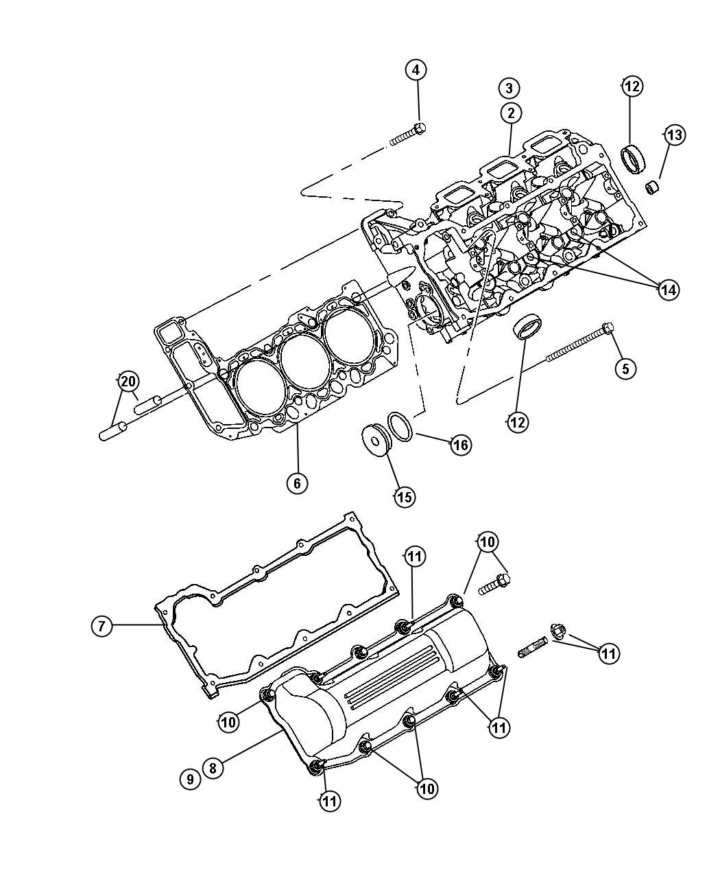 06036307AA - MOPAR Plug. Pipe. 250-18x.413. Cylinder block, left, left ...