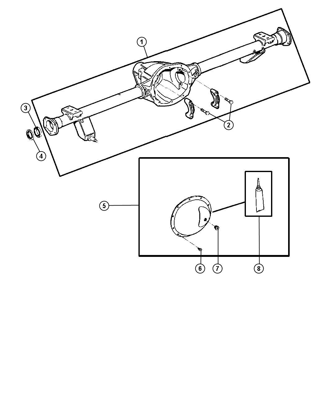 68499023AA - Jeep Bearing. Axle, axle shaft. Right or left | Factory ...