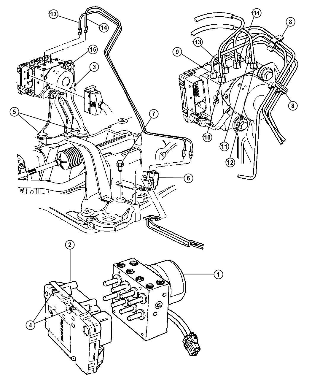 05018252AA - MOPAR Hydraulic control unit. Anti-lock brake system ...