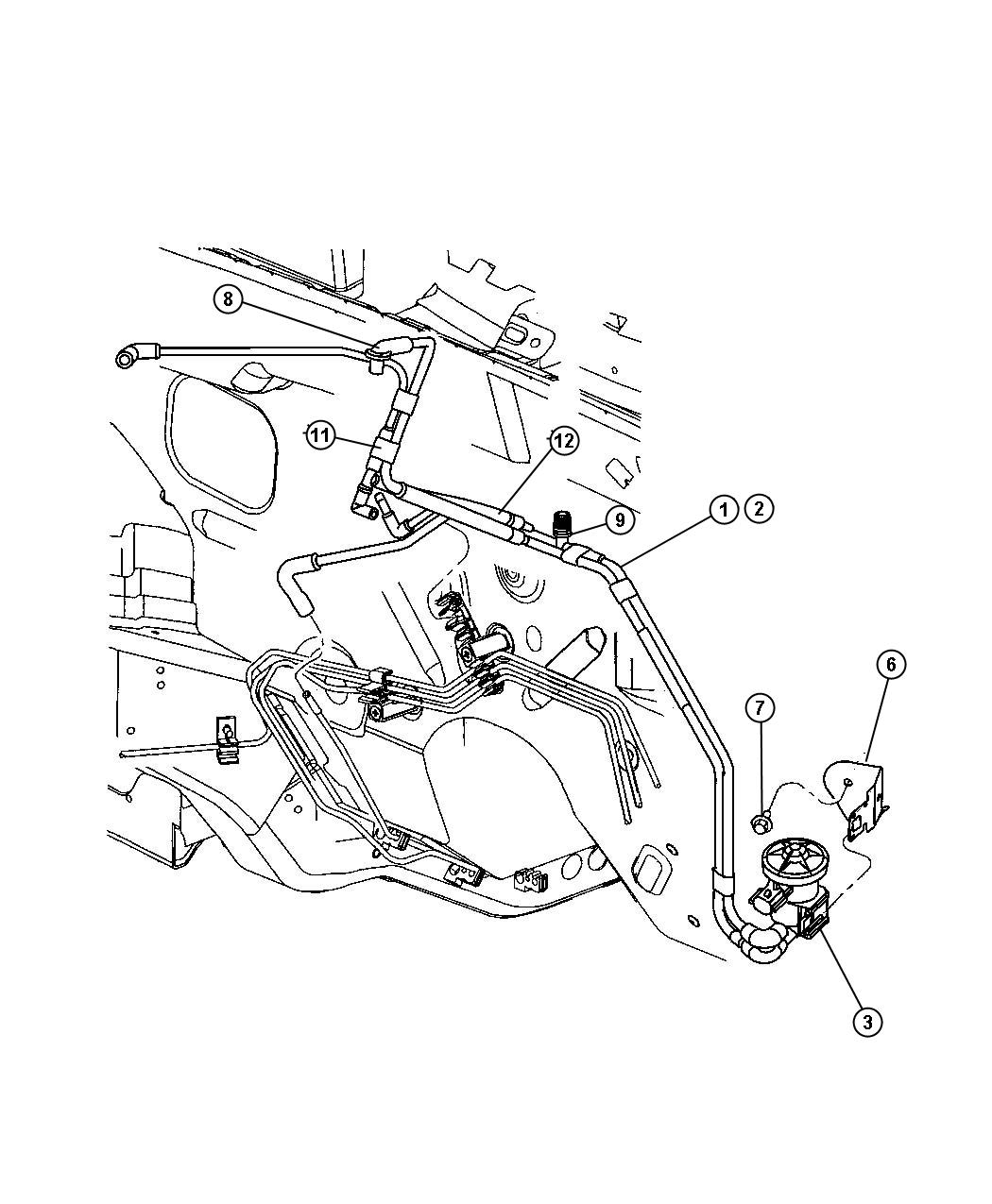 2006 Chrysler Pt Cruiser Harness. Vacuum Canister Purge, Vacuum Purge 