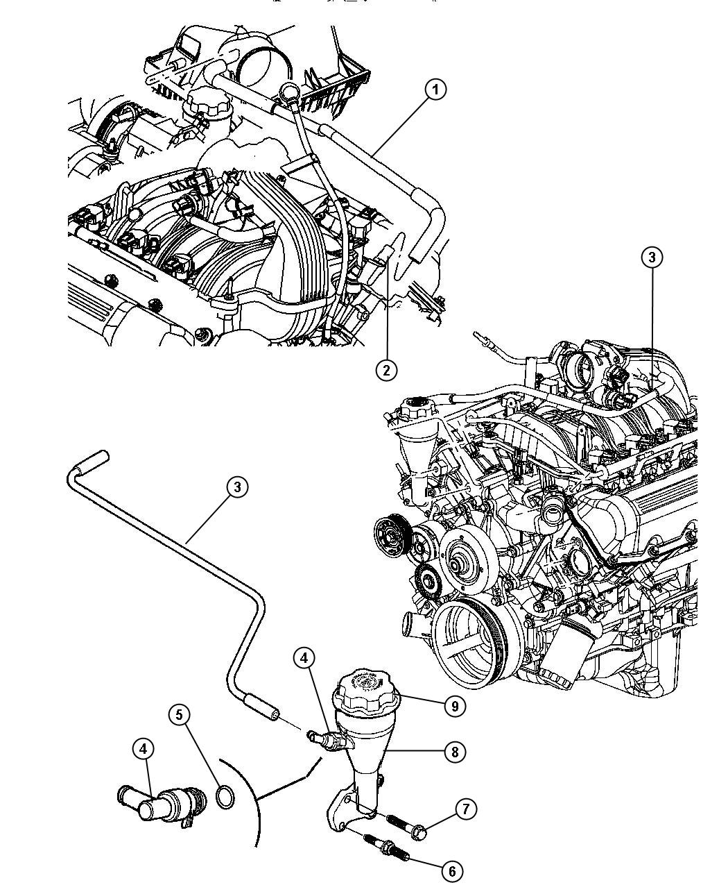 Jeep Commander Hose. Pcv valve to intake manifold. Includes clamps