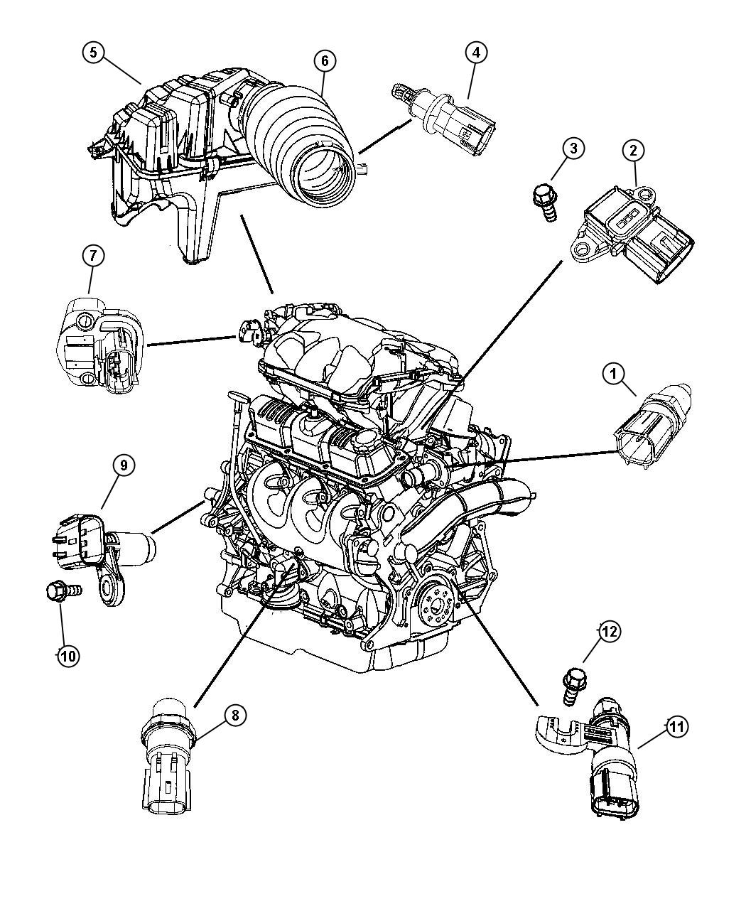 chrysler Pacifica Sensor. Crankshaft, crankshaft position - 04727451AA ...