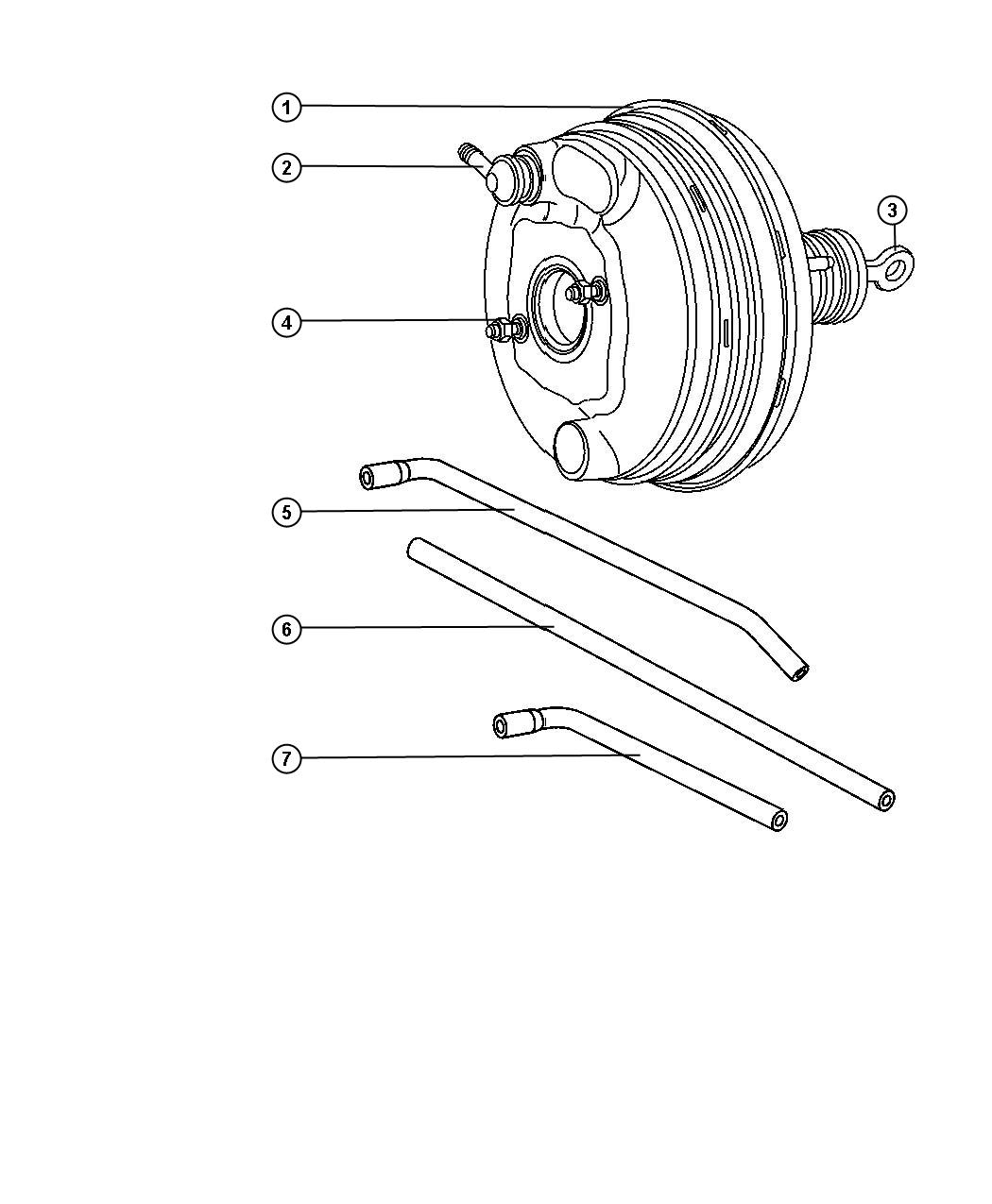 68020421AA Booster. Power brake. [antilock 4wheel disc hd brakes