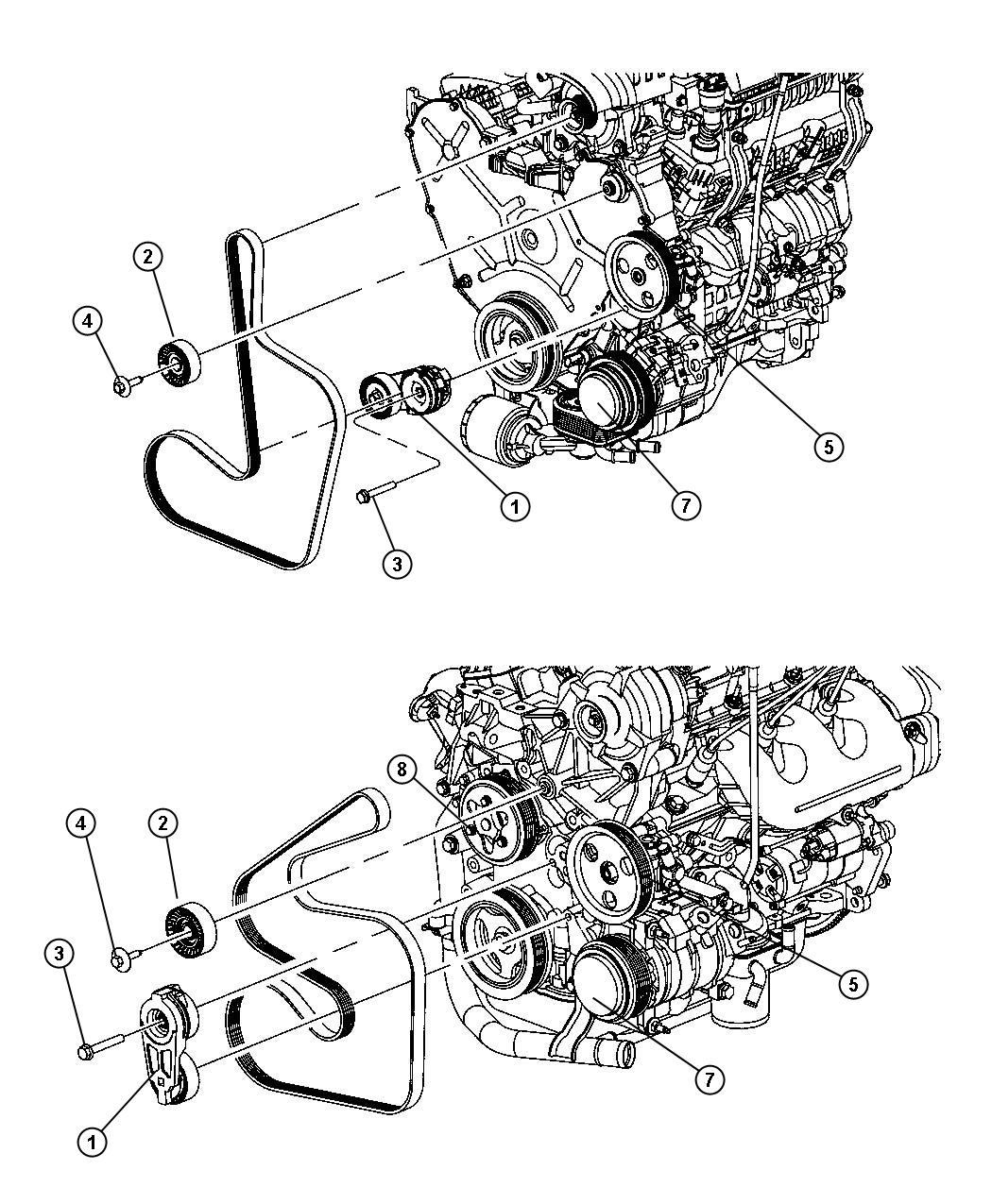 Chrysler Town & Country Pulley. Water pump. Serviced with pump ...