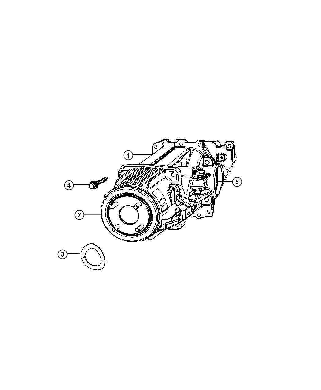 3501A115 - MOPAR Differential. Rear axle | Factory Chrysler Parts