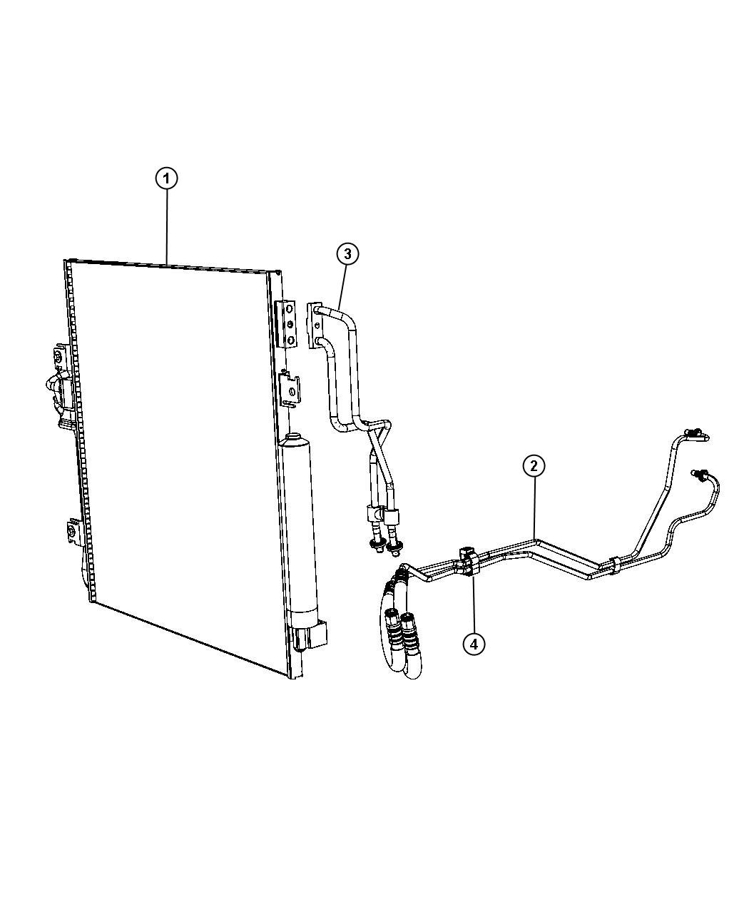 68003969AA - MOPAR Line. Trans oil cooler. Includes o ...