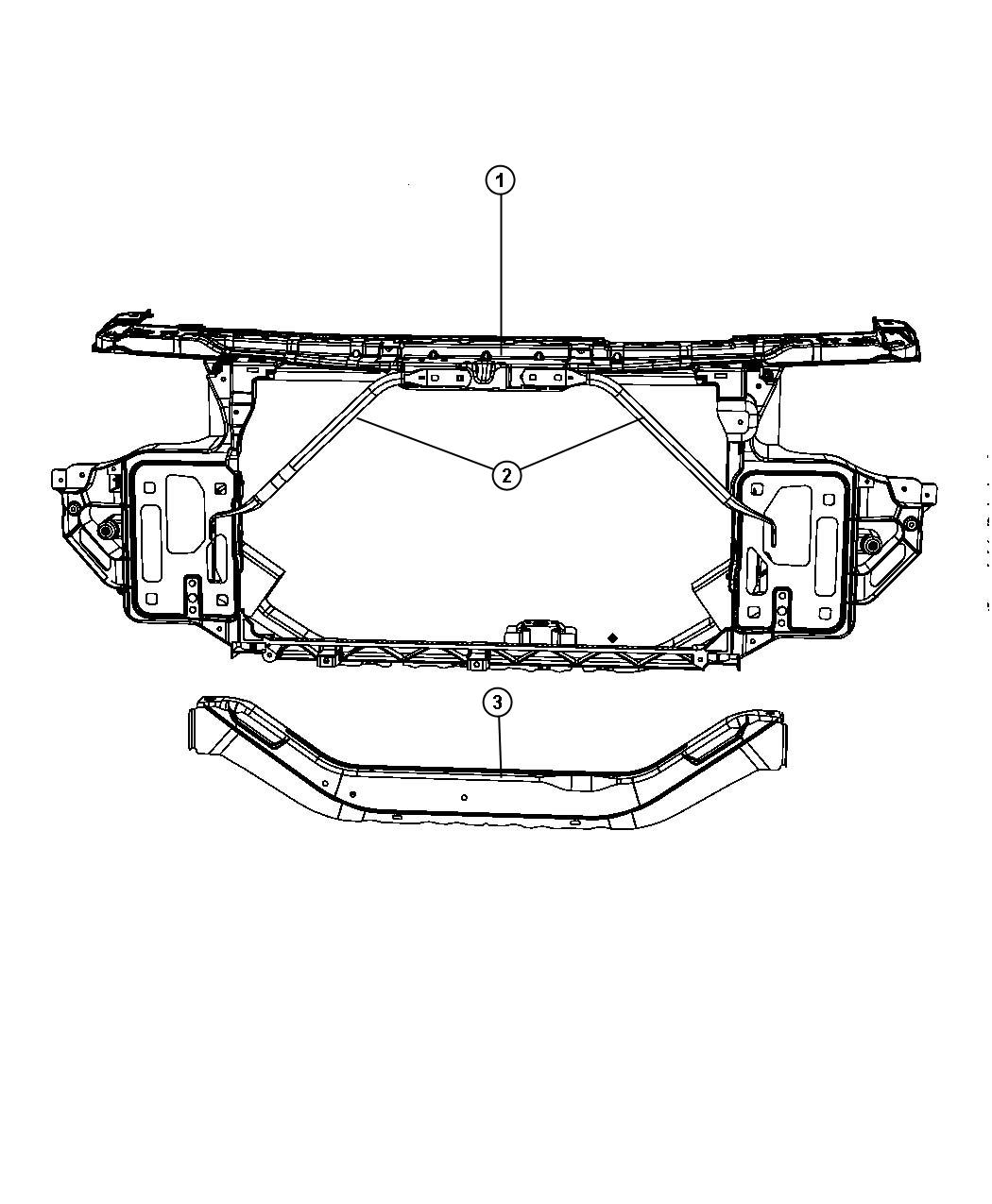 Dodge Avenger Brace Crossmember Front Crossmember 05076459aj Factory Chrysler Parts Bartow Fl